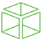 Abstract geometric design created using digital construction software, featuring a green quatrefoil shape centered, with black squares and yellow bars on a gray background. | Bentley Systems | Infrastructure Engineering Software Company Abstract geometric design created using digital construction software, featuring a green quatrefoil shape centered, with black squares and yellow bars on a gray background.
