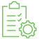 Clipboard with a green checklist from SYNCHRO, some items checked off, providing a visual representation of task organization or completion. | Bentley Systems | Infrastructure Engineering Software Company Clipboard with a green checklist from SYNCHRO, some items checked off, providing a visual representation of task organization or completion.